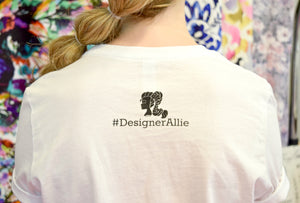 Hashtag Short Sleeve Tee in White